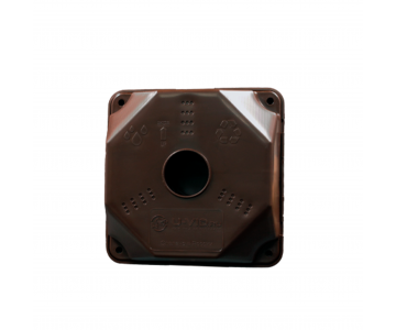 Коробка монтажная U-VID 132x132x52 для камер видеонаблюдения коричневая